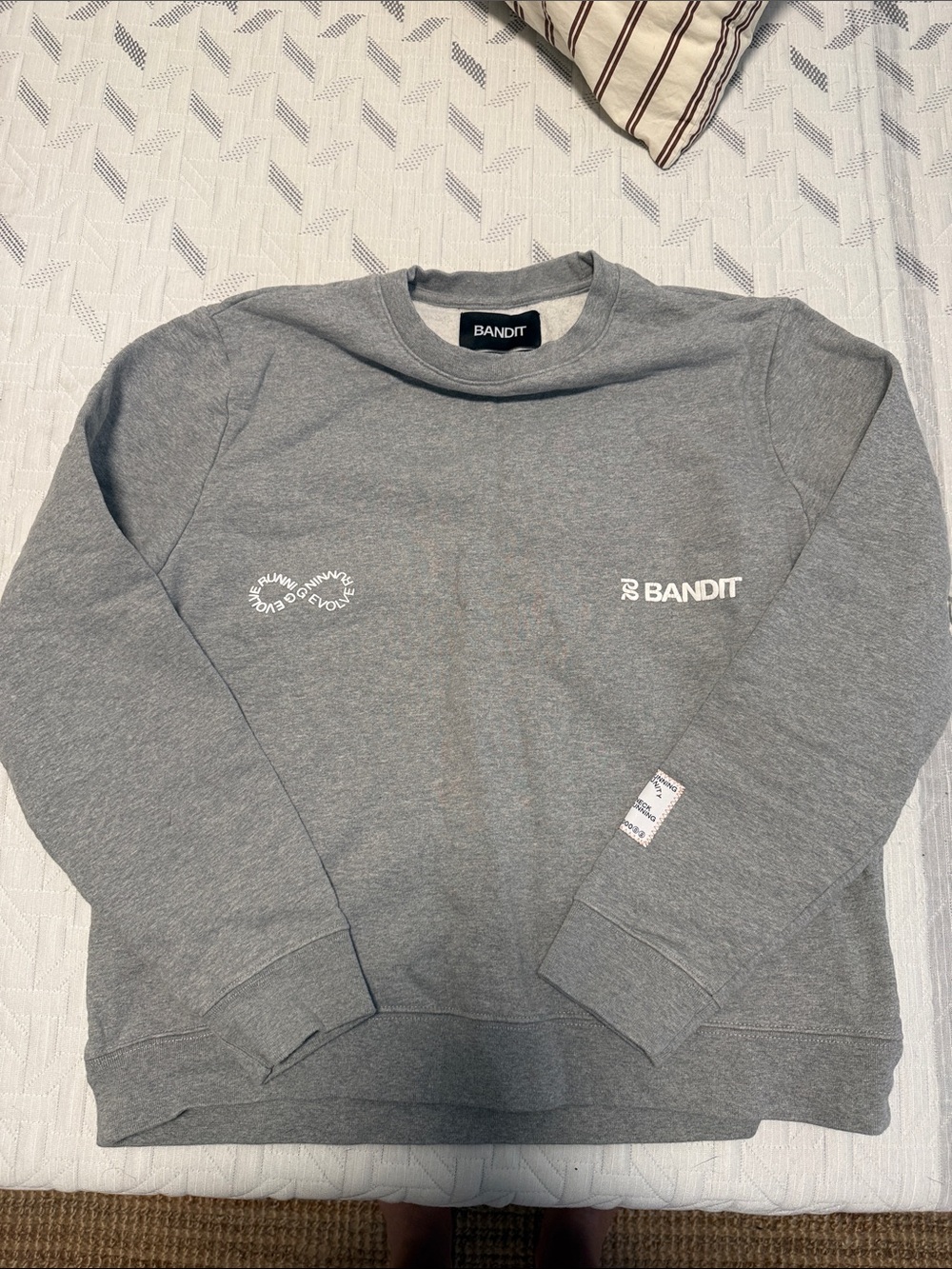 Bandit Men's Crewneck Sweater in Heather Gray